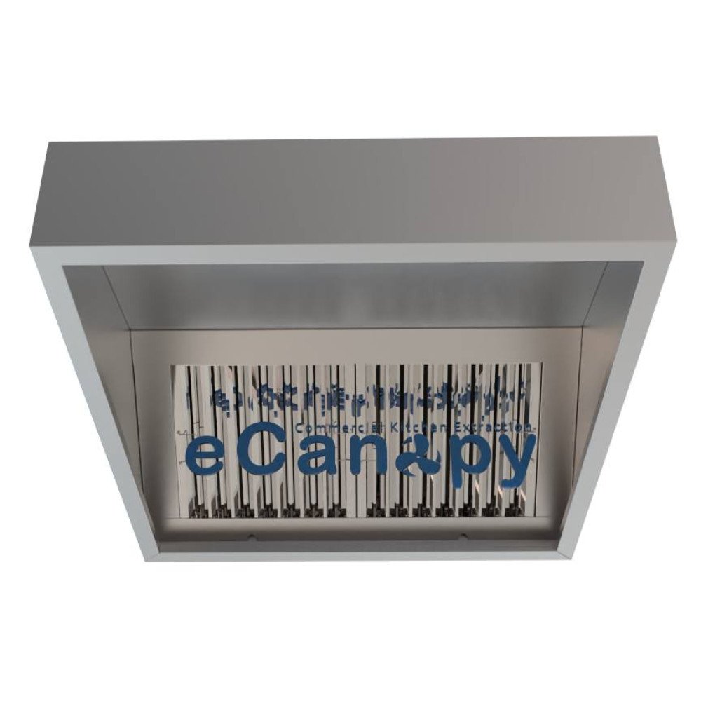 Commercial Extraction Canopy Taper Hood - Low Ceiling - One piece