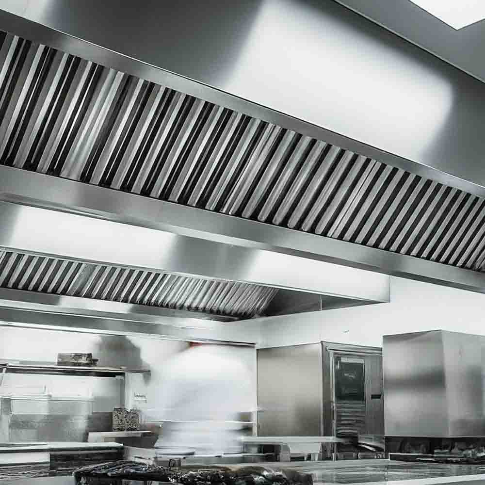 Elite 3000mm Commercial Kitchen Cooker Hood with LED Lighting