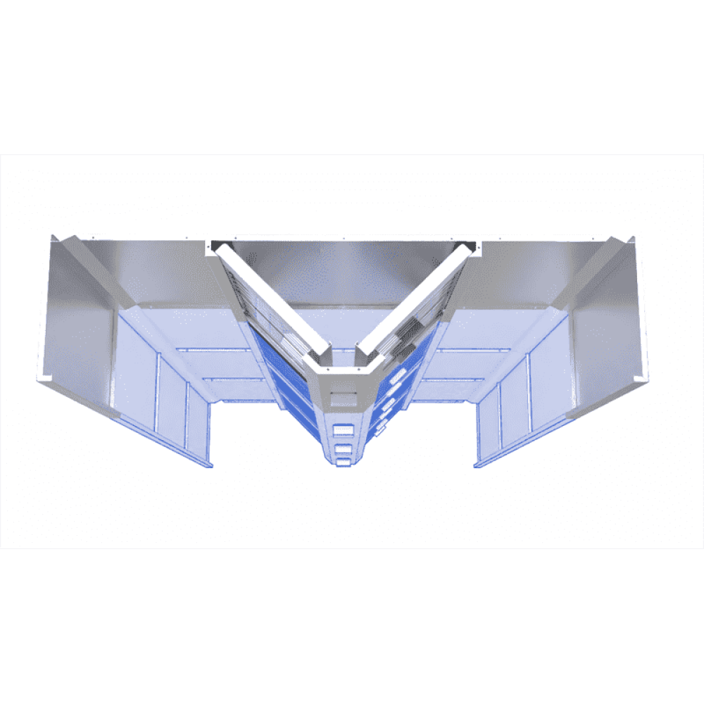 Commercial Kitchen Island Style Ventilation Canopy