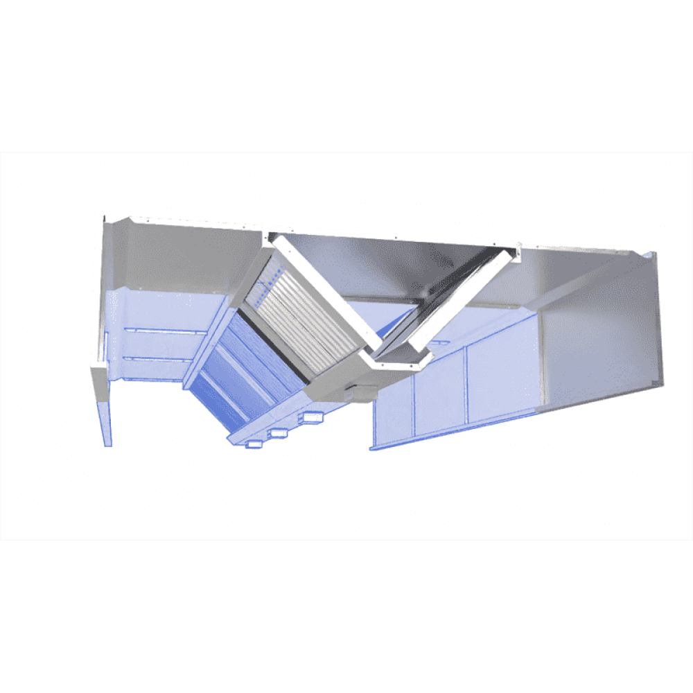 Commercial Kitchen Island Style Ventilation Canopy